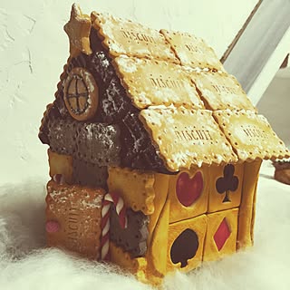 お菓子の家作りました/粘土クッキー/クリスマス/RC千葉支部/いつもいいねありがとうございます♡...などのインテリア実例 - 2015-11-19 22:45:47