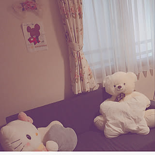 ぬいぐるみ キティちゃんのおしゃれなアレンジ 飾り方のインテリア実例 Roomclip ルームクリップ