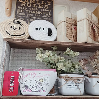 部屋全体/部屋全体ではありませんm(_ _)m/スヌーピー大好き♡/ig→h.misa_home/プレゼント...などのインテリア実例 - 2018-08-17 08:04:55