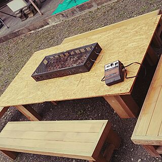机/DIY/BBQ/BBQ用テーブル/針葉樹合板...などのインテリア実例 - 2016-04-17 13:42:54