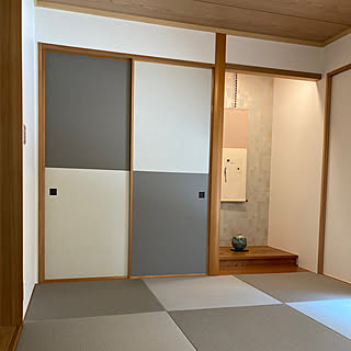 部屋全体/床の間アクセントクロス/和紙畳/床の間/和庭園...などのインテリア実例 - 2024-04-17 11:36:58