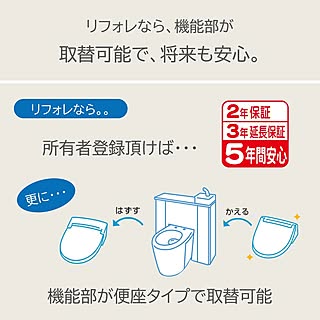 LIXILトイレ/トイレ掃除が楽になる/キャビネット付/新生活/リフォレ...などのインテリア実例 - 2024-04-17 14:24:50