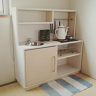 こども部屋/おままごとキッチン/おままごとキッチンDIY /おもちゃ部屋/カラーボックス...などのインテリア実例 - 2016-09-28 08:31:04