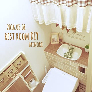 バス/トイレ/タンクレス DIY/トイレ改造計画/DIY/ダイソー...などのインテリア実例 - 2016-05-08 20:51:46