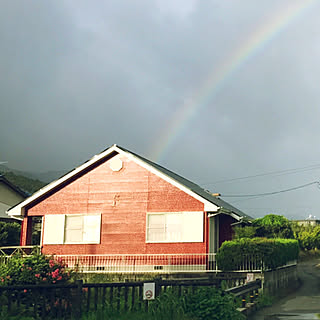 部屋全体/2017.08.25/雨が降ってきた！/虹/朝のハル散歩 ฅ՞•ﻌ•՞ฅﾜﾝ♥...などのインテリア実例 - 2017-08-25 10:49:31