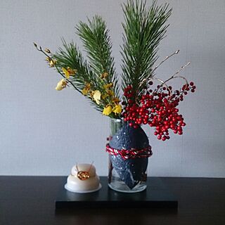花瓶/花器/お正月飾り/鏡餅/フラワーアレンジ...などのインテリア実例 - 2015-12-30 14:31:28