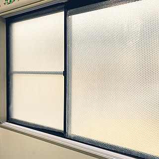 シンプル窓/ポリカーボネート中空板/二重窓DIY/リビングのインテリア実例 - 2022-02-13 11:12:56