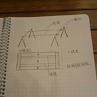 机/2×4/DIY/作業台/２×４材...などのインテリア実例 - 2017-11-10 00:33:22