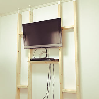 ラブリコ ２×４/DIY/壁掛けテレビ/壁掛けテレビDIY/ラブリコでDIY...などのインテリア実例 - 2021-04-15 10:46:18