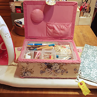 机/キッチンの作業台/アイロンは出しっ放し/見てくれてありがとう♡/sewingbox...などのインテリア実例 - 2017-09-03 21:25:13