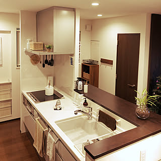 キッチンシンクのおしゃれなインテリアコーディネート レイアウトの実例 Roomclip ルームクリップ