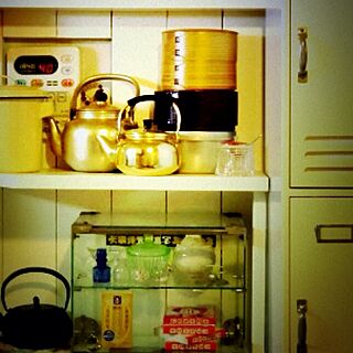 キッチン/収納/容れ物/古いもの/DIY棚...などのインテリア実例 - 2013-03-09 04:50:08