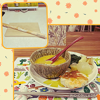 ポーセラーツのお皿/中野うどん学校の麺棒/無印良品/手作りナン/マンゴーカレー...などのインテリア実例 - 2023-02-06 20:49:43