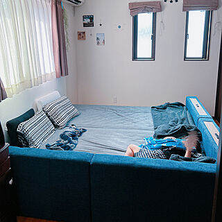 ベッド周り/初ベッド/新しく購入/寝室/シングルベッド2台...などのインテリア実例 - 2023-09-04 21:11:12