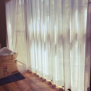 リビング/レースカーテン/引っ越し中/昭和の家/床材のインテリア実例 - 2017-04-29 13:36:05