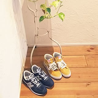 玄関/入り口/漆喰壁/無垢の床/VANS/New Balance...などのインテリア実例 - 2015-10-18 09:48:39