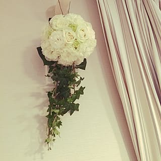 壁/天井/生花アレンジ/妹の結婚式でもらった♡のインテリア実例 - 2015-06-21 18:03:51