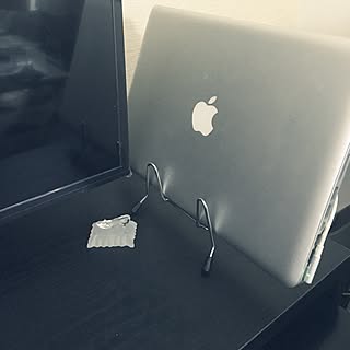 リビング/パソコンコーナー/MacBook Pro/100均/DIY...などのインテリア実例 - 2017-01-22 15:41:06