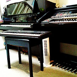 スタジオ/楽器のある部屋/楽器/マンション/ピアノがある部屋...などのインテリア実例 - 2016-12-04 15:59:01