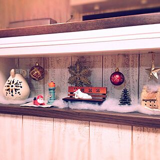 棚/クリスマス/ニッチにある雑貨/雑貨/ニッチのインテリア実例 - 2013-12-02 18:31:02