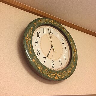 ベッド周り/唯一古いもの/象嵌/掛け時計/RoomClip5周年のインテリア実例 - 2017-06-07 07:01:43