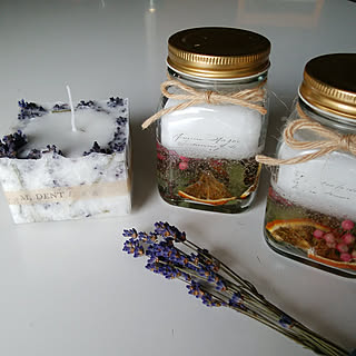 キャンドル作り初心者が作ったミモザのキャンドルや薬瓶型の