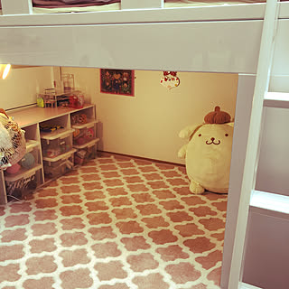 システムベッド 子供部屋女の子のおしゃれなインテリアコーディネート レイアウトの実例 Roomclip ルームクリップ