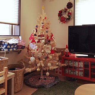 部屋全体/ツリースカートもニトリ/クリスマスツリー/クリスマスディスプレイ/IKEA...などのインテリア実例 - 2016-11-12 11:58:55