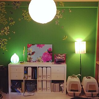 部屋全体/DIY/IKEA/ランプ/和室改造...などのインテリア実例 - 2014-04-18 14:45:40