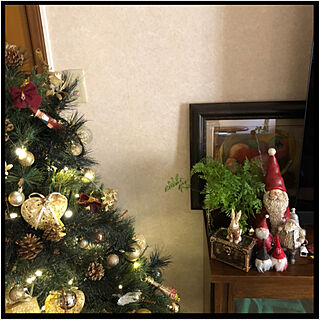 サンタさん/クリスマスツリー/ていねいに暮らす/好きな物に囲まれて/灯りのある暮らし...などのインテリア実例 - 2020-10-31 16:08:11