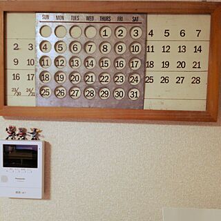 壁/天井/ベルメゾンで購入/万年カレンダー♡のインテリア実例 - 2016-12-01 07:24:05