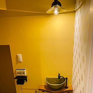 トイレ洗面台 水玉の壁紙のインテリア実例 Roomclip ルームクリップ