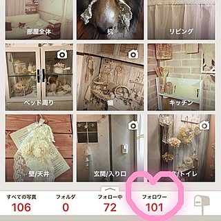 部屋全体/フォロワーさん100人♡感謝/アンティーク/ドライフラワー/ハンドメイド...などのインテリア実例 - 2017-03-06 17:22:55