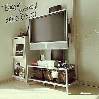 棚/テレビ台周辺/時計ケースのインテリア実例 - 2015-03-01 08:52:58