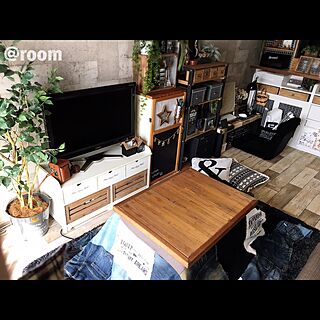 部屋全体/niko and…　/コタツ天板/デニムリメイク/IKEA...などのインテリア実例 - 2017-03-03 07:54:12