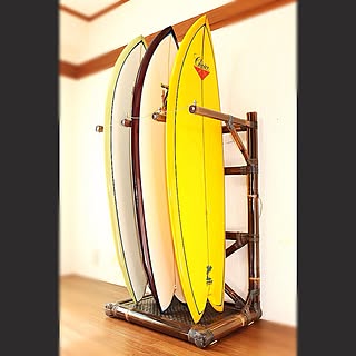 部屋全体/バンブー家具/サーフボードラック/surfer's room/surfer'sroom ...などのインテリア実例 - 2015-04-20 00:37:56