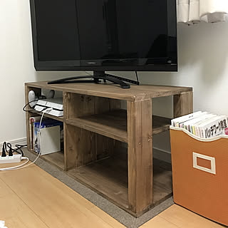 棚/アンティークワックス ウォルナット/TV台DIY/DIYのインテリア実例 - 2018-10-11 12:41:55