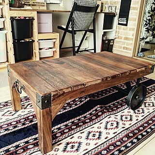 トロリーテーブル等のDIYに☆アイアンキャスター2個セット DIY