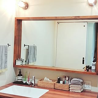 バス/トイレ/オーダーメイド/無垢/注文住宅/シンプルライフ...などのインテリア実例 - 2016-09-01 15:55:42