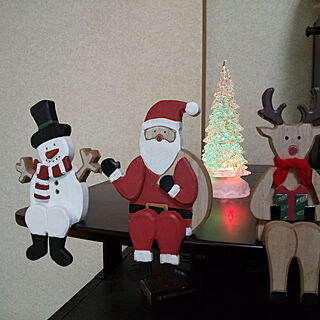 机/クリスマス人形/木製のインテリア実例 - 2021-12-08 12:31:15