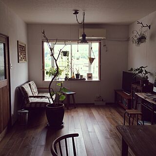 部屋全体/NO GREEN NO LIFE/古家具/植物/アンティーク...などのインテリア実例 - 2015-05-23 08:10:39