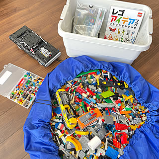 おもちゃ収納/100均/無印良品/LEGO収納/部屋全体のインテリア実例 - 2021-02-21 12:42:46