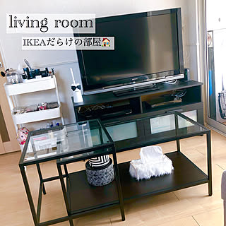 IKEAワゴン/テレビ台/カップル部屋/同棲生活/ふたり暮らしはじめました...などのインテリア実例 - 2020-02-11 16:50:22