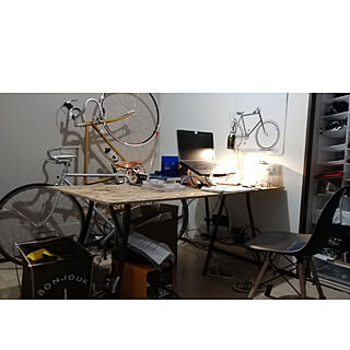机/IKEA/DIY/自転車収納/自転車...などのインテリア実例 - 2018-08-23 23:08:24