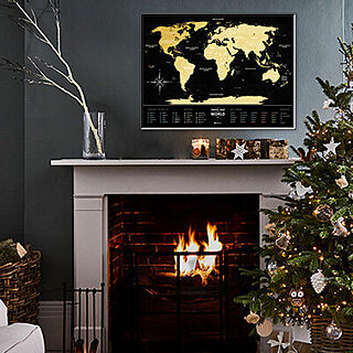クリスマス/リビング/夢を叶える/世界地図/ポスターのある部屋...などのインテリア実例 - 2021-12-23 15:20:54