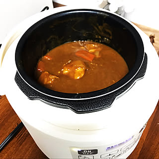 電気圧力鍋で作ったカレー/カレーライス/電気圧力鍋で時間短縮/電気圧力鍋/見て頂きありがとうございます⑅︎◡̈︎*...などのインテリア実例 - 2022-03-05 21:55:27