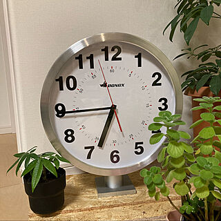 ダルトン両面時計/DIY/OSBボード/床置き/時計のインテリア実例 - 2023-02-13 18:52:51