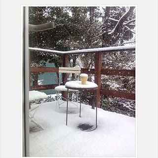 窓からの眺め/雪景色/ウッドデッキのインテリア実例 - 2014-01-19 13:09:18