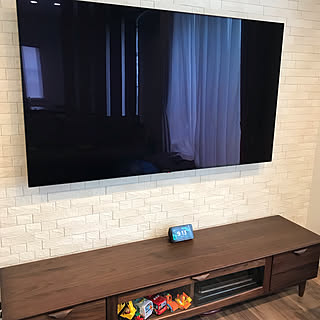 アレクサ/テレビボード180cm/65インチ有機ELテレビ/キャラ渋滞/エコカラット...などのインテリア実例 - 2020-05-04 10:05:26