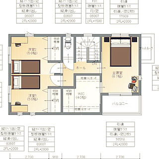 間取り図2F/ハウスメーカー選び/部屋全体/狭小住宅のインテリア実例 - 2021-01-30 21:10:33